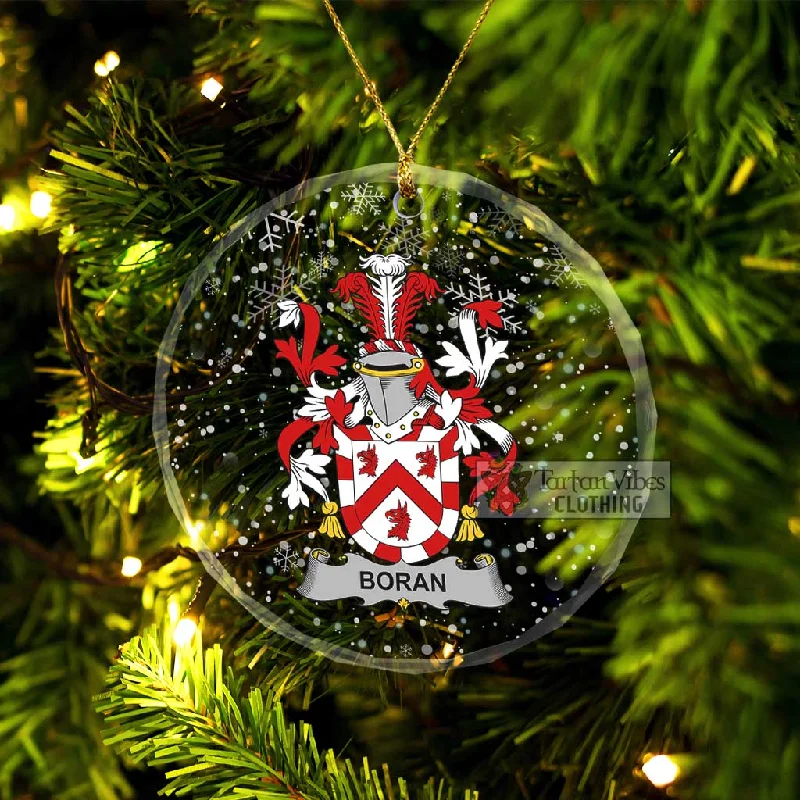 Boran Irish Clan Christmas Glass Ornament with Coat of Arms Tailored Straight A-Line Boran Irish Clan Christmas Glass Ornament with Coat of Arms Tailored Straight A-Line