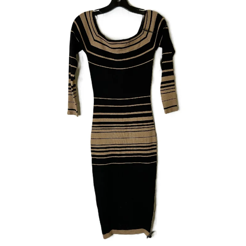 Dress Casual Midi By Fashion Nova In Black, Size: M Elegant Floral Midi Dress