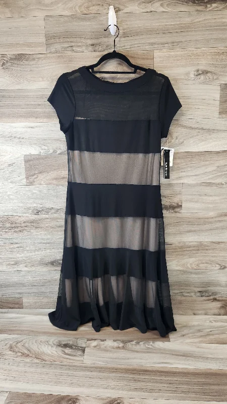 Dress Casual Midi By R And M Richards In Black & Cream, Size: M Fashionable Casual Midi Dress Dress Casual Midi By R And M Richards In Black & Cream, Size: M Fashionable Casual Midi Dress